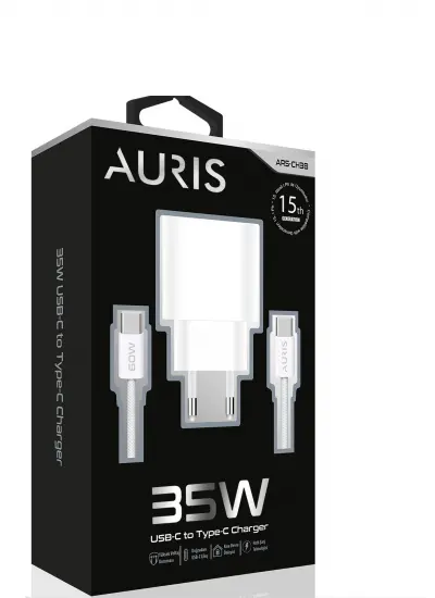 Auris Ars-Ch38 35W  2in1 Usb-C To Type-C Şarj Cihazı