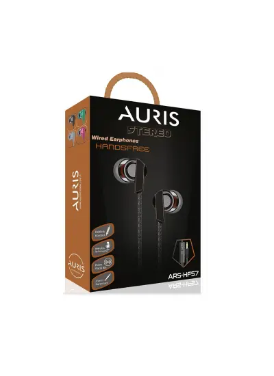 Auris Ars-Hf57 Mikrofonlu 3.5mm Kumandalı Kulakiçi Kablolu Kulaklık