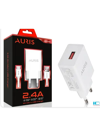 Auris Micro Usb Kablo ve Adaptör Şarj Seti Şarj Aleti 2.2A Ars-Ch28