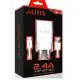 Auris Micro Usb Kablo ve Adaptör Şarj Seti Şarj Aleti 2.2A Ars-Ch28