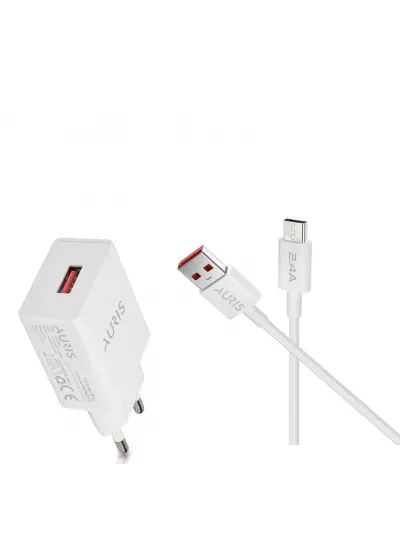 Auris Micro Usb Kablo ve Adaptör Şarj Seti Şarj Aleti 2.2A Ars-Ch28