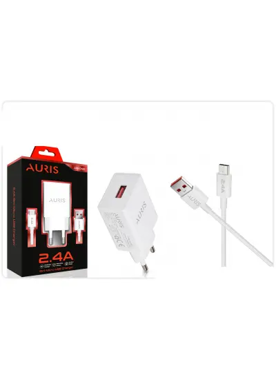 Auris Micro Usb Kablo ve Adaptör Şarj Seti Şarj Aleti 2.2A Ars-Ch28