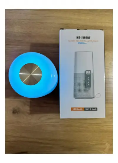 Blic MS-1502 3 Ünite, 6W Gücünde Led Işıklı Bluetooth hoparlör