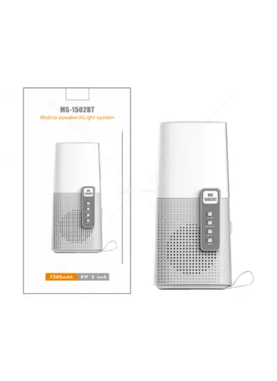 Blic MS-1502 3 Ünite, 6W Gücünde Led Işıklı Bluetooth hoparlör