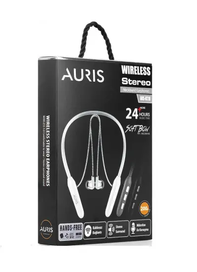 Auris Ars-Bt18 Boyun Askılı Bluetooth Kablosuz Kulaklık 