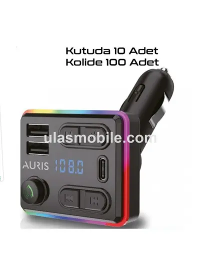 Auris Ars-M48 Double Şarj+Pd Çıkışlı Fm Transmitter Cihazları