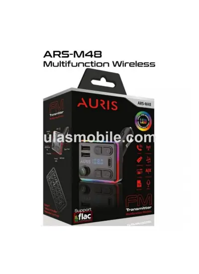 Auris Ars-M48 Double Şarj+Pd Çıkışlı Fm Transmitter Cihazları