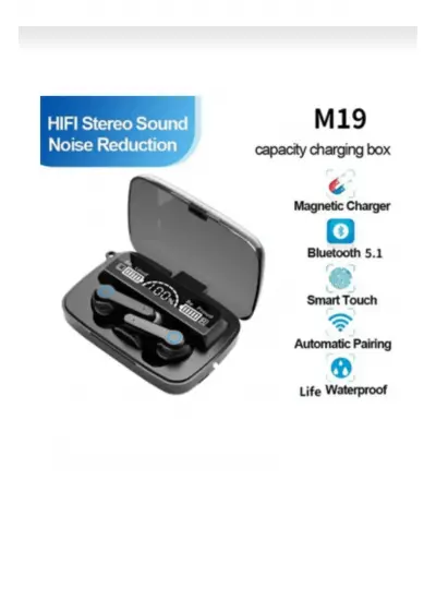 M19 Bluetooth Kulaklık Kulak içi Kablosuz  Kulaklık