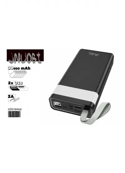 Jnuobi DY-30 30.000 mAh Powerbank Taşınabilir Şarj Aleti 2XUSB 2A