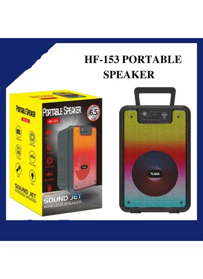 HF-153 Bt/usb/aux/tf/fm/mic Rgb Bluetooth Hoparlör