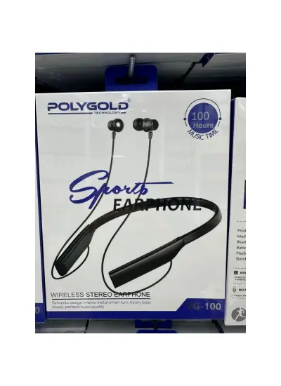 Polygold PG-100 Boyun Bantlı Bluetooth Kulaklık