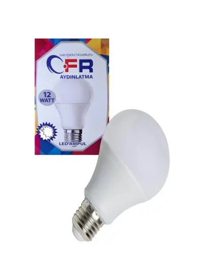 Cfr LED Ampul Beyaz Renk 12 Watt Tasarruflu 10 Lu Paket