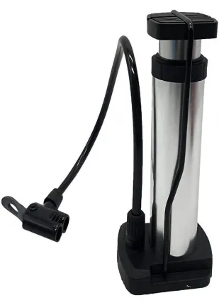 Yüksek Basınçlı Alüminyum Gümüş Renk Top Bisiklet Taşınabilir Hava Ayak Pompası Yüksek Basınçlı Alüminyum Gümüş Renk Top Bisiklet Taşınabilir Hava Ayak Pompası