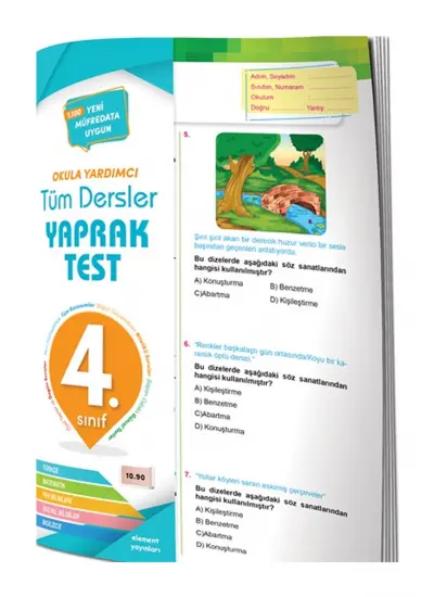 Tüm Dersler Yaprak Test 4