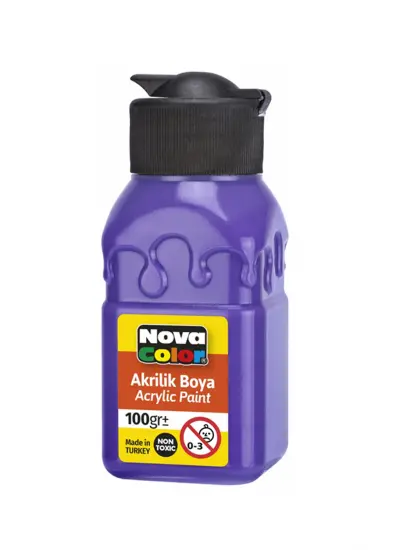 Nova Color Akrilik Boya Şişe 100 Gr Mor Nc-2018