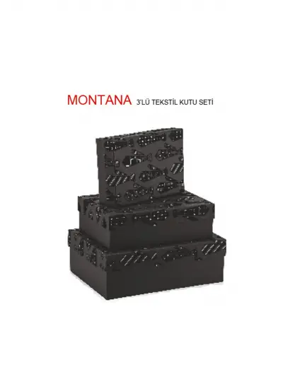 Gıpta Montana 3Lü Tekstil Hediye Kutusu Set 4-Bx12550-2161