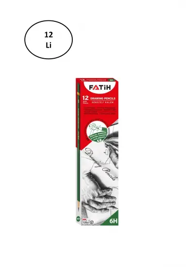 12 Adet Fatih 6h Dereceli Kalem