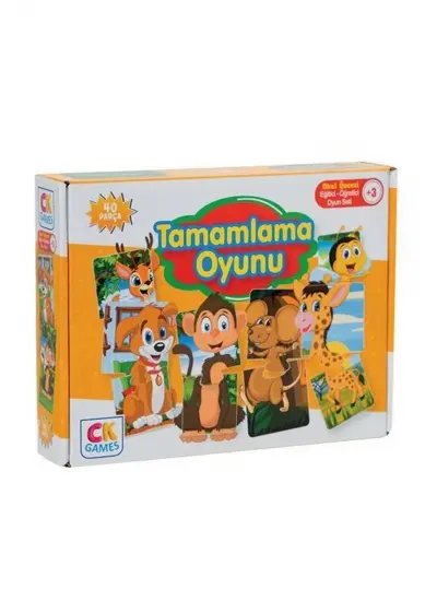 Eğitici Oyun Tamamlama Oyunu Puzzle 40 Parça