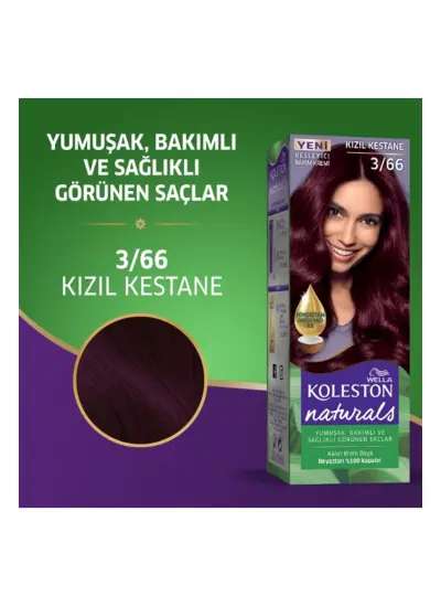 Naturals Saç Boyası Kızıl Kestane 3/66 2x Paket