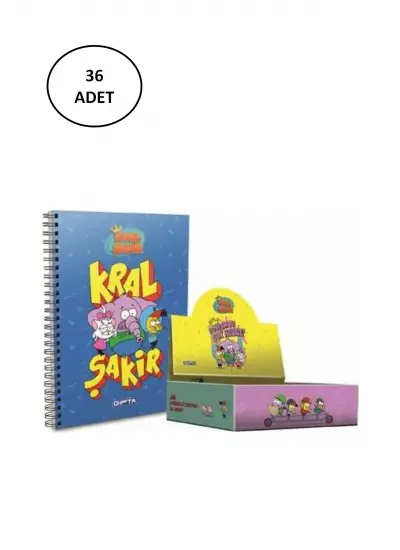 Gıpta Kral Şakir Spiralli A6 Karton Kapaklı Defter Stand