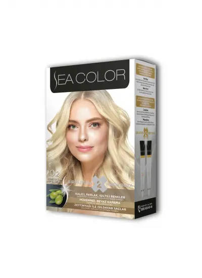 Sea Color 2X2 Tüp Krem Saç Boyası Seti Bebek Sarısı No:0.2