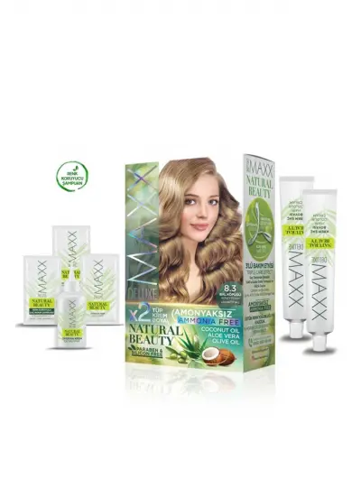 2 Paket Natural Beauty Amonyaksız Saç Boyası 8.3 Bal Köpüğü