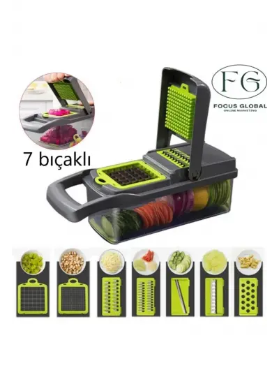 Nicer Dicer Cutter Plus Pratik Sebze Doğrayıcı Rende Practical Vegetable Slicer Sebze Dilimleyici-094