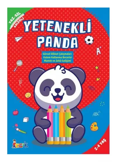 Yaz-Sil Kitapları Yetenekli Panda