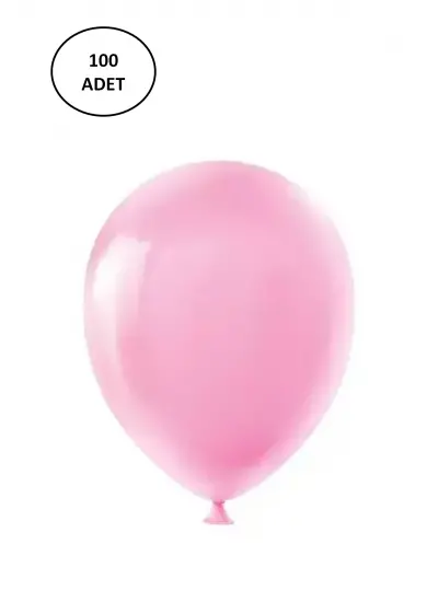 Vatan Balon Tek Renk Pembe VT392 (100 Lü Paket)