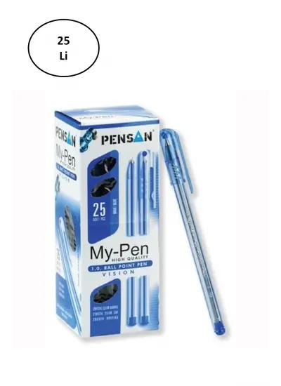 Pensan Tükenmez Kalem My-Pen 1 Mm Mavi 25'li