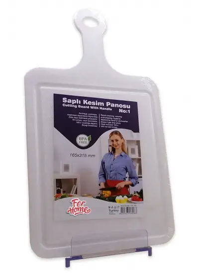 Kesme Tahtası Kaydırmaz Plastik Kesme Sunum Tahtası Pratik Kesim Panosu 165x315 Mm-FR-105