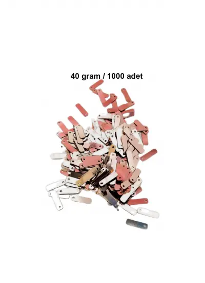 Açık Kırmızı 15 x 5 mm Dantel Oya Yazma Halhal Abiye Lazer Kesim Pul 1000 adet / 40 gram