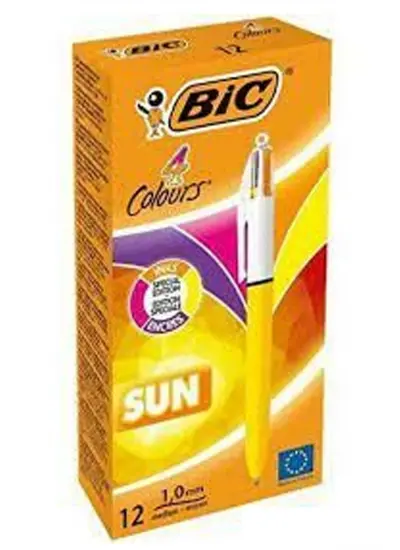 Bic Tükenmez Kalem Büro Bic Sun 982871 4 Renk 12'li