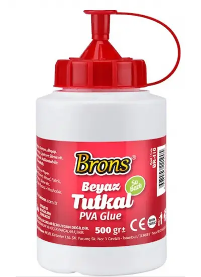 Brons Beyaz Tutkal 500Gr Plastik Yapıştırıcı