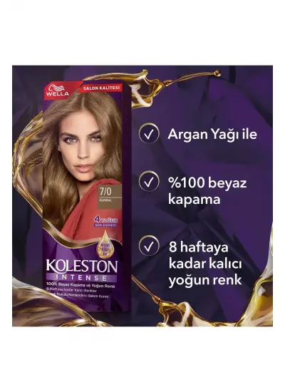 Koleston Intense Saç Boyası 7/0 Kumral - Salon Kalitesi