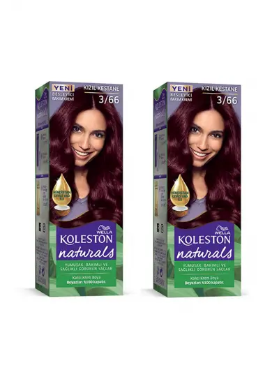 Naturals Saç Boyası Kızıl Kestane 3/66 2x Paket