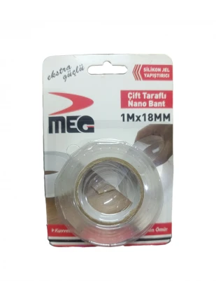 MEG® Çift Taraflı Nano Bant 1Mx18mm