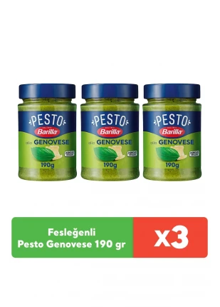 Fesleğenli/ Pesto Genovese 190 g x 3 adet