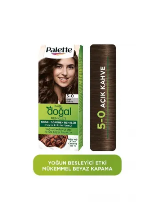 Kalıcı Doğal Renkler 5-0 Açık Kahve