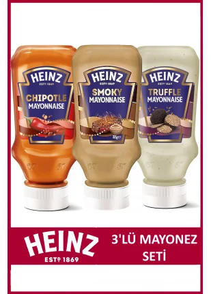 3'lü Mayonez Paketi (Trüflü, Chipotle, Smoky)