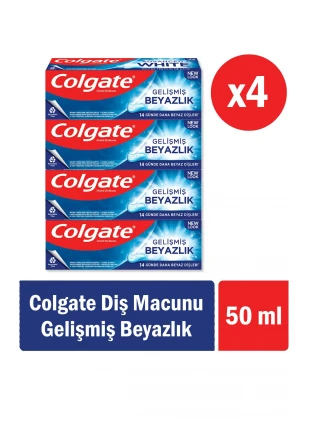 Gelişmiş Beyazlık Diş Macunu 50 ml x 4 Adet