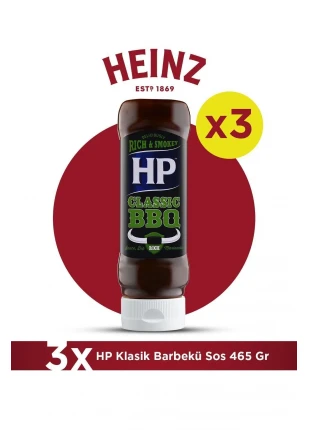 Hp Klasik Woodsmoke Barbekü Sos 465 Gr - 3'lü Paket
