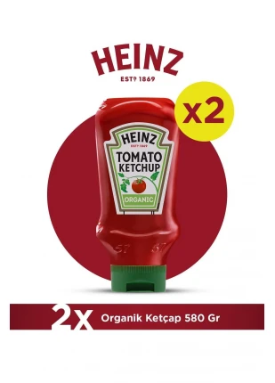 Organik Ketçap 580 Gr - 2'li Paket