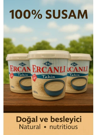 Meşhur Denizli Kale Tahini 950 gr X 3 Adet (%100 SUSAM)