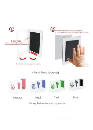 Bebek El Ve Ayak Izi Anı Baskı Seti Bebek El Ve Ayak Izi Anı Baskı Seti