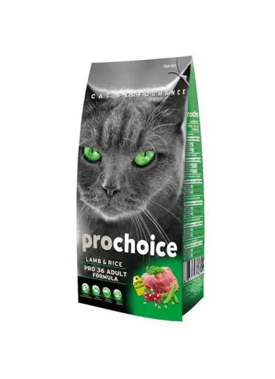 Pro Choice Pro 36 Lamb&Rice Kuzu Etli Yetişkin Kedi Maması 15 Kg