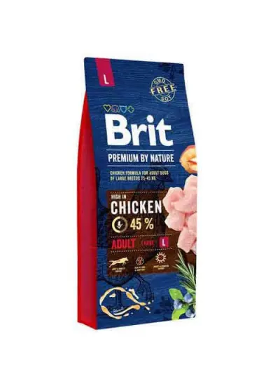 Brit Premium Nature Büyük Irk Tavuklu Yetişkin Köpek Maması 15 Kg